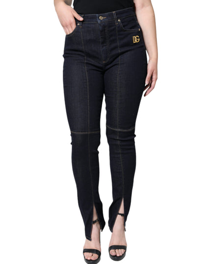 Dolce & Gabbana Black Cotton Blend Skinny Denim Jeans