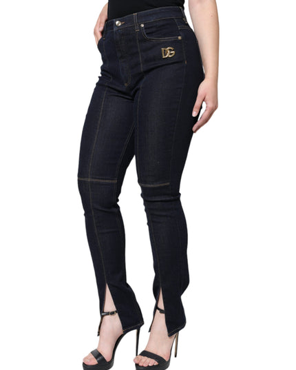 Dolce & Gabbana Black Cotton Blend Skinny Denim Jeans