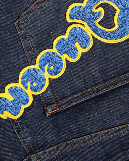 Dolce & Gabbana Dark Blue QUEEN Cotton Skinny Denim Jeans