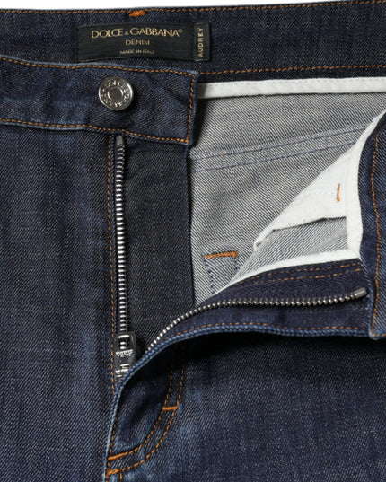 Dolce & Gabbana Dark Blue QUEEN Cotton Skinny Denim Jeans