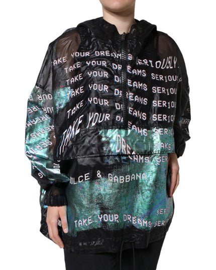 Dolce & Gabbana Multicolor Print Hooded Sweatshirt Sweater