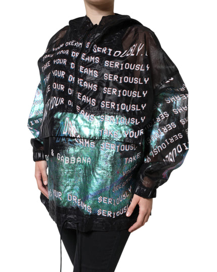 Dolce & Gabbana Multicolor Print Hooded Sweatshirt Sweater