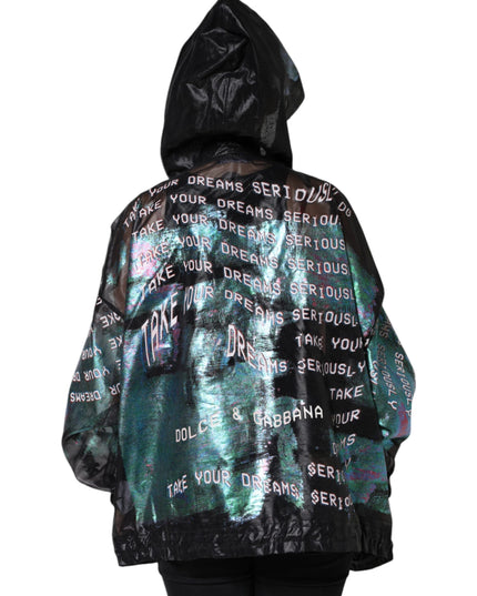 Dolce & Gabbana Multicolor Print Hooded Sweatshirt Sweater