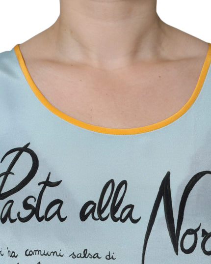 Dolce & Gabbana Multicolor Pasta Alla Norma Print Tank Top