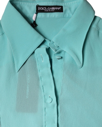 Dolce & Gabbana Multicolor Long Sleeve Button Blouse Top