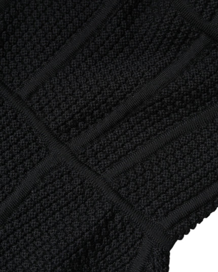 Dolce & Gabbana Black Bustier Sleeveless Corset Blouse Top