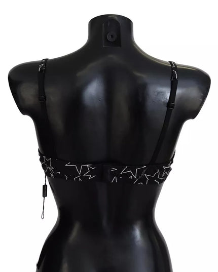 Dolce & Gabbana Black Millennials Star Non Wire Cotton Bra Underwear