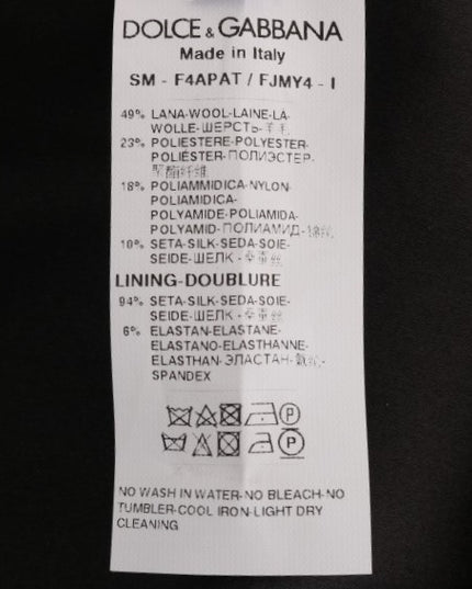 Dolce & Gabbana Gold Black Short Mini Skirt