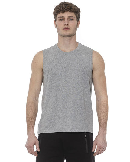Tond Gray Cotton Men Tank Top