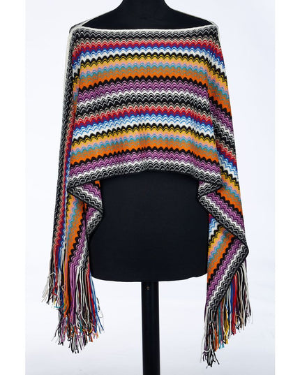 Missoni Multicolor Wool Women Poncho