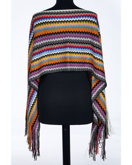 Missoni Multicolor Wool Women Poncho