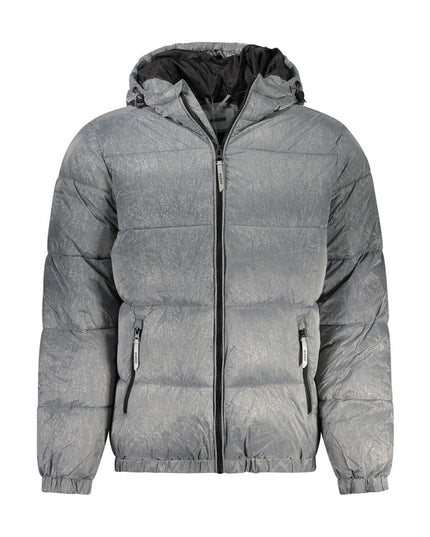 Guess Jeans Gray Polyamide Jacket