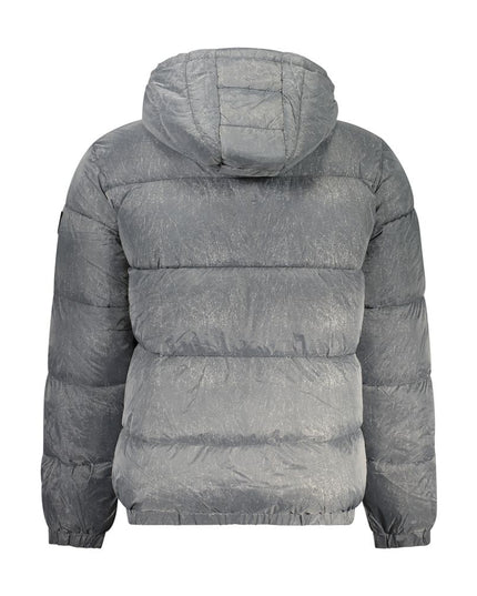 Guess Jeans Gray Polyamide Jacket