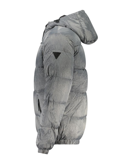 Guess Jeans Gray Polyamide Jacket