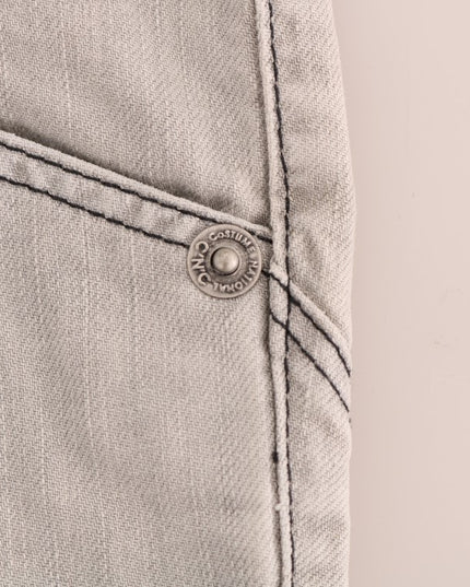 Costume National Gray Wash Cotton Slim Jeans