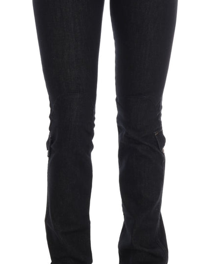 Costume National Blue Cotton Stretch Slim Fit Jeans