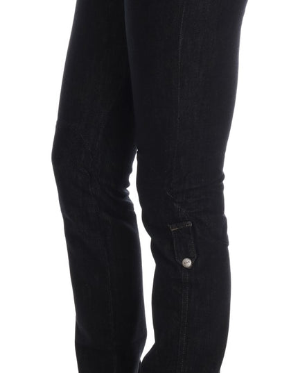 Costume National Blue Cotton Stretch Slim Fit Jeans