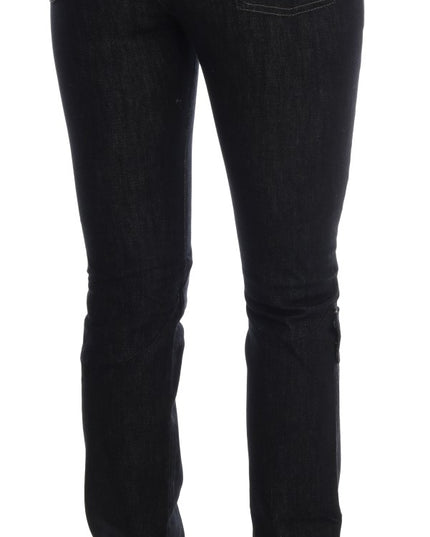 Costume National Blue Cotton Stretch Slim Fit Jeans