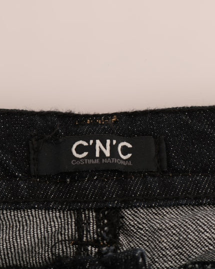 Costume National Blue Cotton Stretch Slim Fit Jeans