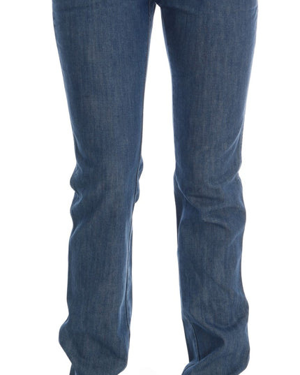 Costume National Blue Wash Cotton Slim Denim Jeans