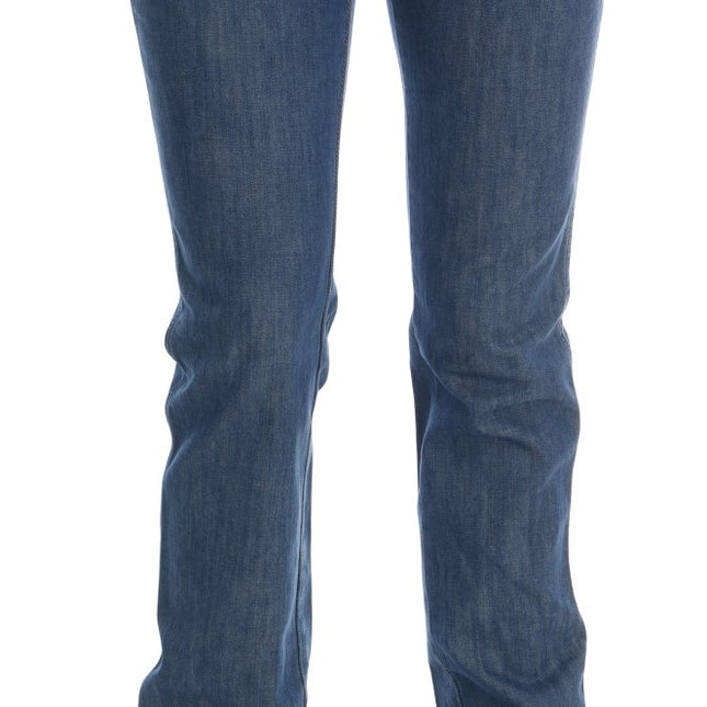 Costume National Blue Wash Cotton Slim Denim Jeans