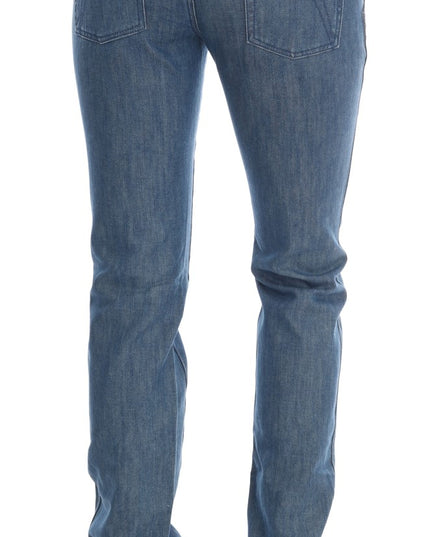 Costume National Blue Wash Cotton Slim Denim Jeans