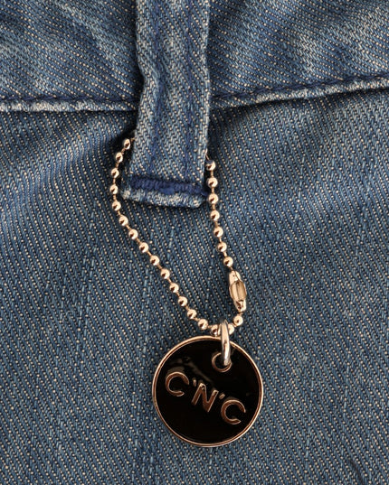 Costume National Blue Wash Cotton Slim Denim Jeans