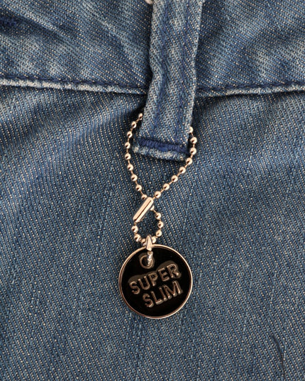 Costume National Blue Wash Cotton Slim Denim Jeans