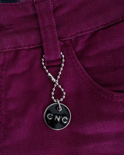 Costume National Purple Cotton Stretch Slim Denim Jeans