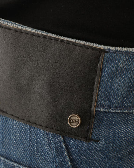 Costume National Blue Wash Cotton Boyfriend Fit Jeans