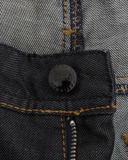 Costume National Dark Blue Cotton Classic Fit Jeans