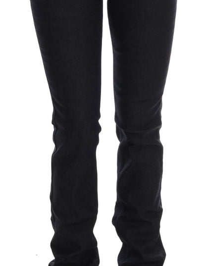 Costume National Blue Cotton Stretch Slim Fit Jeans