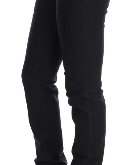 Costume National Blue Cotton Stretch Slim Fit Jeans