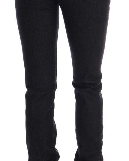 Costume National Blue Cotton Stretch Slim Fit Jeans