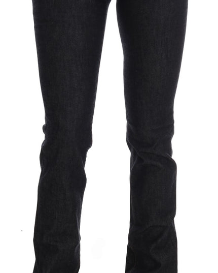 Costume National Blue Cotton Stretch Slim Fit Jeans