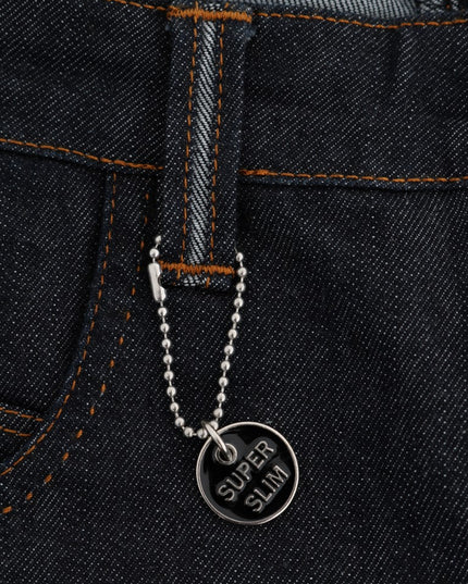 Costume National Blue Cotton Stretch Slim Fit Jeans