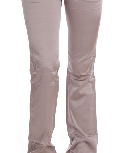 Costume National Beige Cotton Slim Fit Jeans