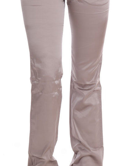 Costume National Beige Cotton Slim Fit Jeans