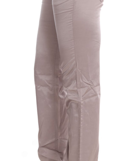 Costume National Beige Cotton Slim Fit Jeans