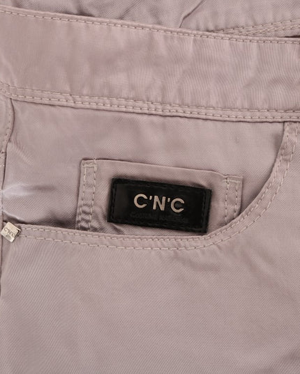 Costume National Beige Cotton Slim Fit Jeans