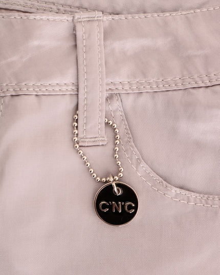 Costume National Beige Cotton Slim Fit Jeans