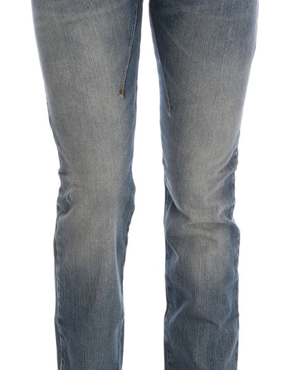 Costume National Blue Cotton Stretch Denim Jeans