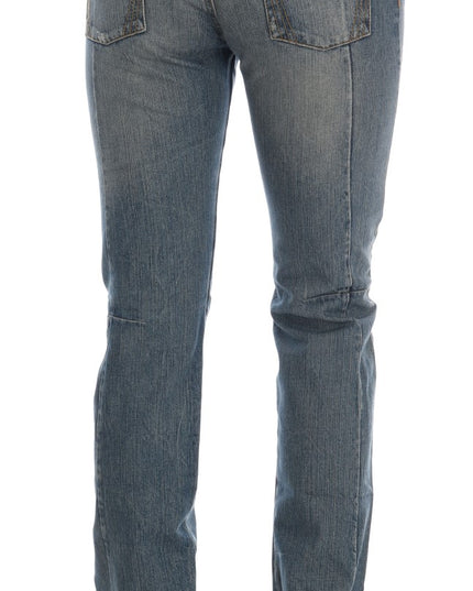 Costume National Blue Cotton Stretch Denim Jeans