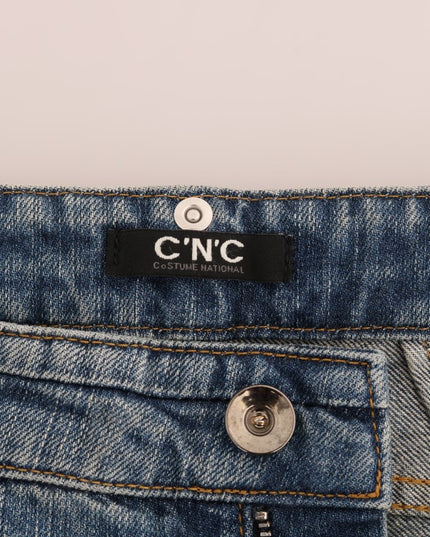 Costume National Blue Cotton Stretch Denim Jeans