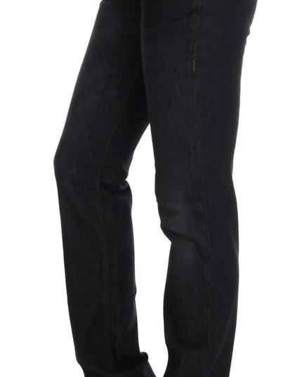 Costume National Dark Blue Cotton Slim Fit Jeans