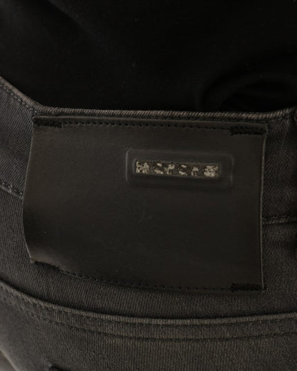 Acht Gray Cotton Slim Fit Denim Jeans