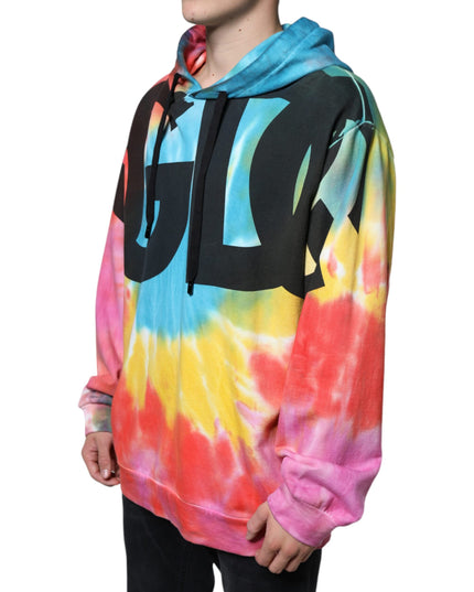 Dolce & Gabbana Multicolor Tie Dye Hooded Sweatshirt Sweater