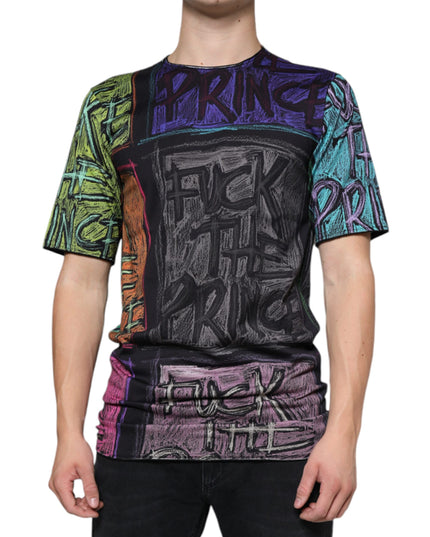 Dolce & Gabbana Multicolor Graphic Print Cotton T-shirt