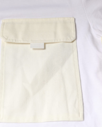 Dolce & Gabbana White Cotton Pocket Short Sleeves T-shirt