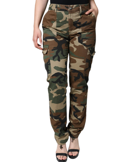 Dolce & Gabbana Multicolor Camouflage Cargo Pants